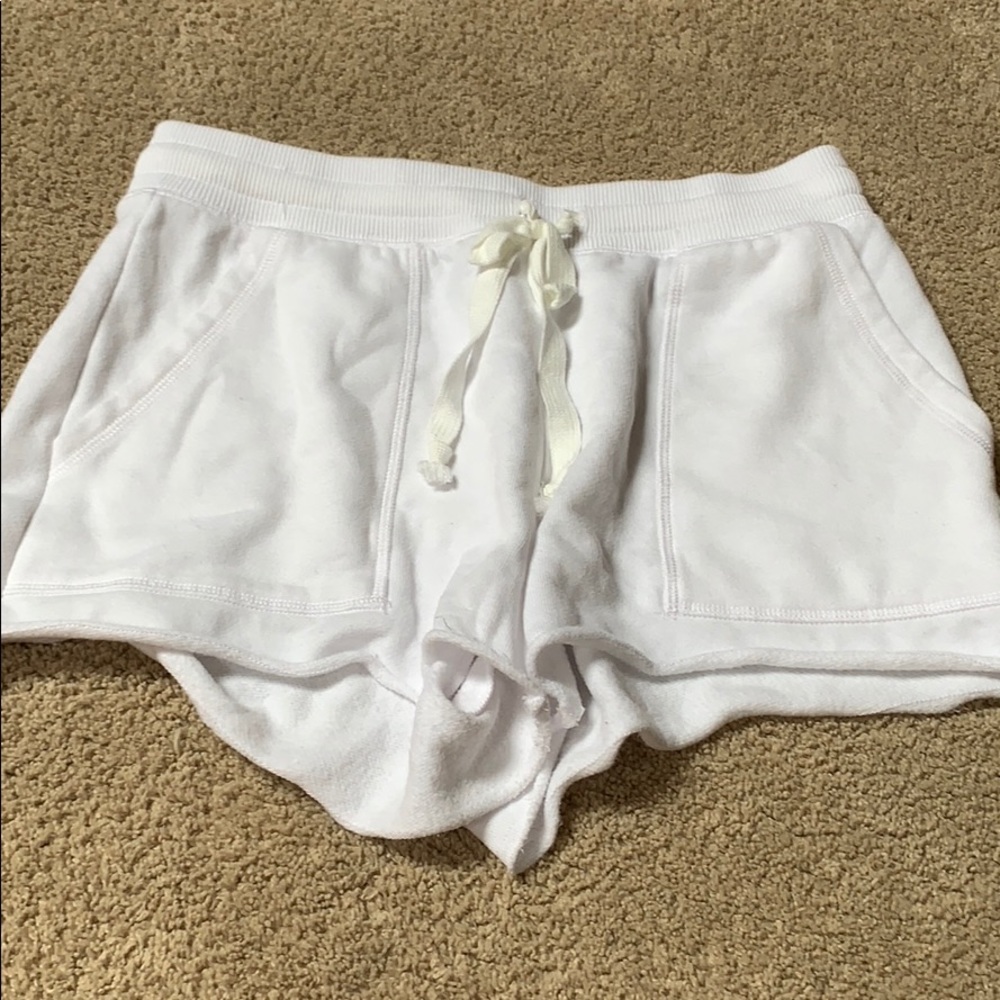 aerie white comfy shorts